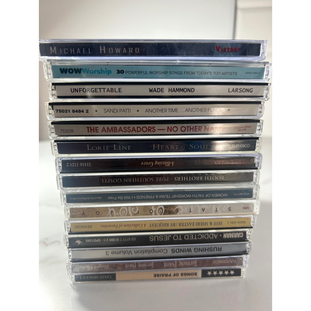 15 Christian Gospel CDs WOW Worship Carman‎ Sandi Patti Booth Brothers Lorie